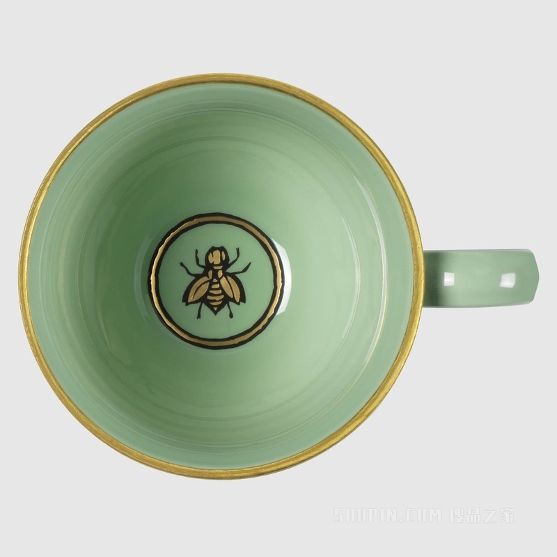 Odissey印花茶杯和茶碟（套装） 浅绿色Richard Ginori瓷质