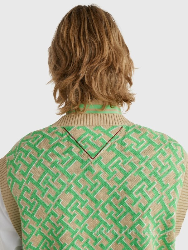 魔力方23新款春季男装纯棉字母提花背心针织衫MW0MW30961