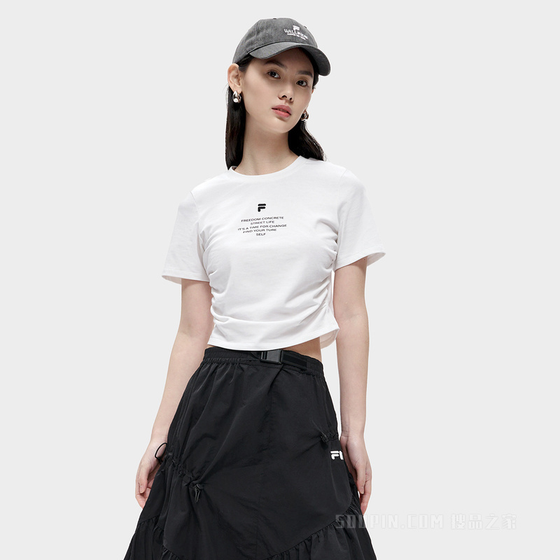 女子潮流运动基础短袖T裇