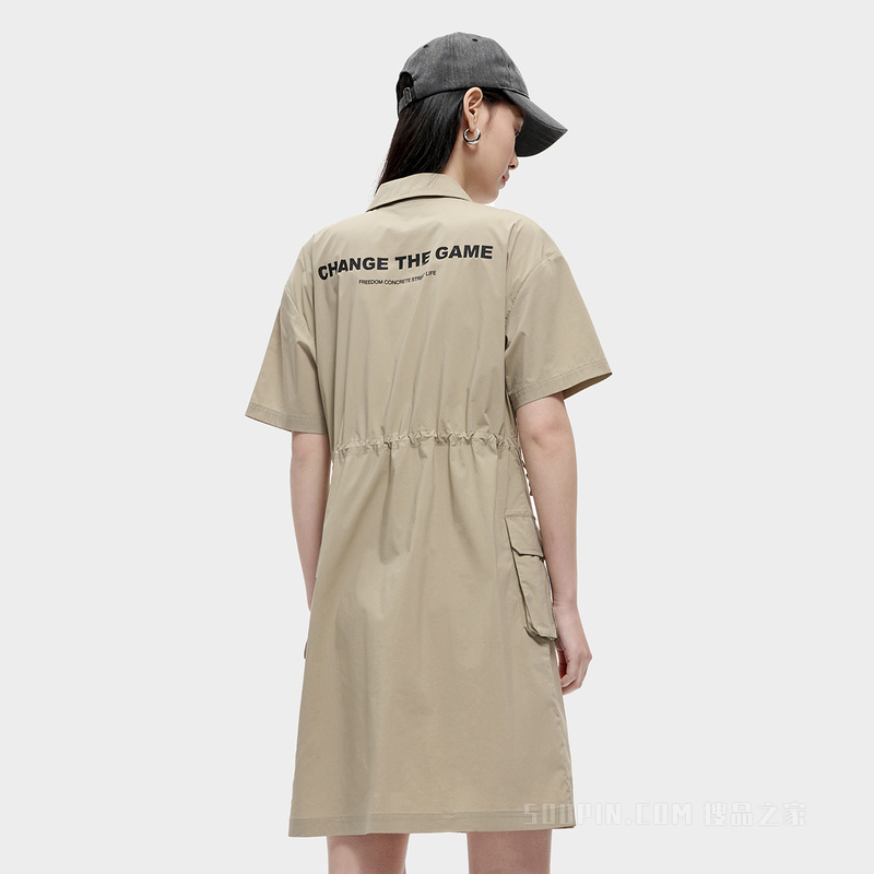 女子潮流运动宽松连衣裙