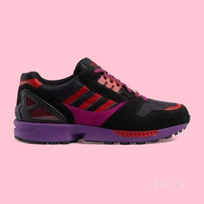 adidas x Gucci联名系列男士Torsion运动鞋 黑色GG帆布