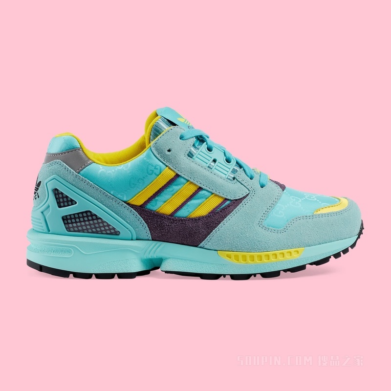 adidas x Gucci联名系列女士ZX8000运动鞋 碧绿色GG帆布