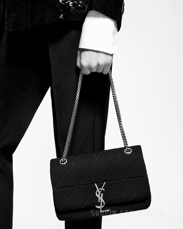 JAMIE“CARRÉ RIVE GAUCHE”毛巾布中号链条包