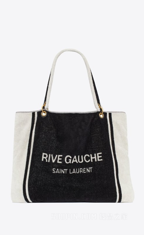 RIVE GAUCHE TOWEL毛巾布托特包
