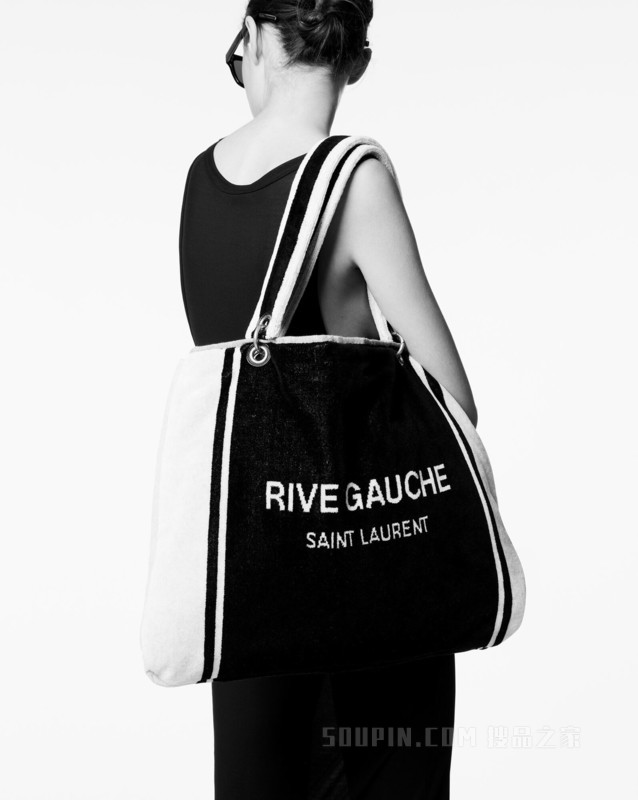 RIVE GAUCHE TOWEL毛巾布托特包