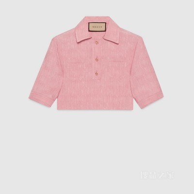 真丝羊毛混纺衬衫 粉色