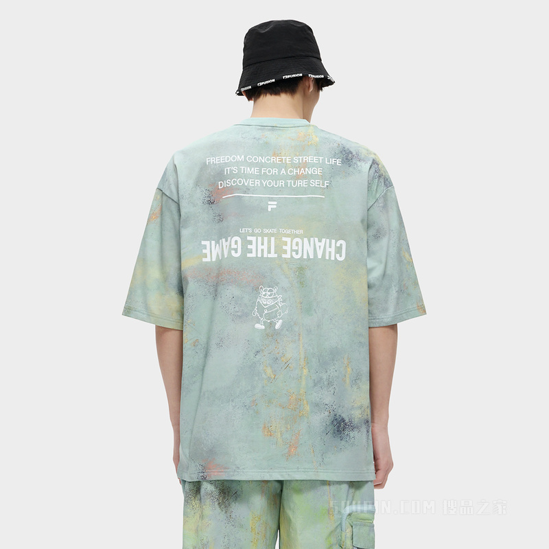 男子潮流运动超宽松短袖T裇