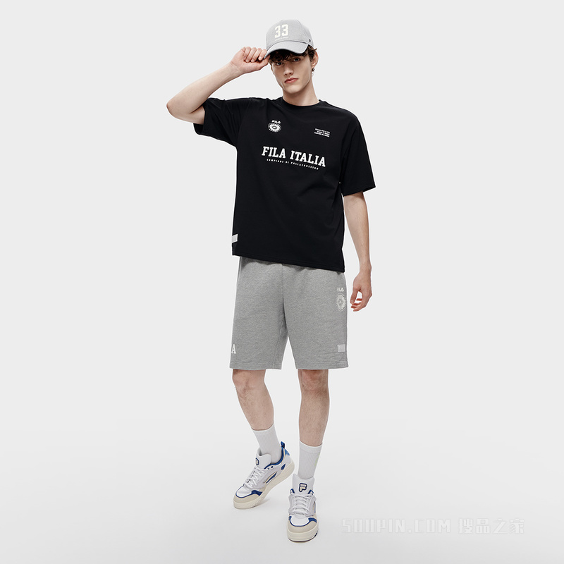 男子潮流运动宽松短袖T裇