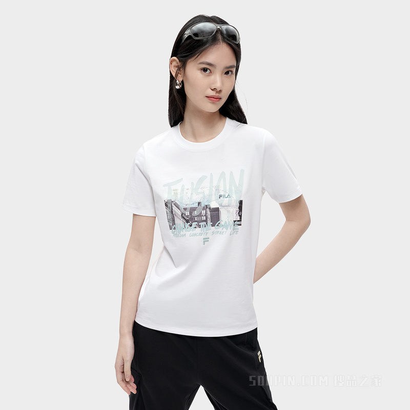 女子潮流运动短袖T裇