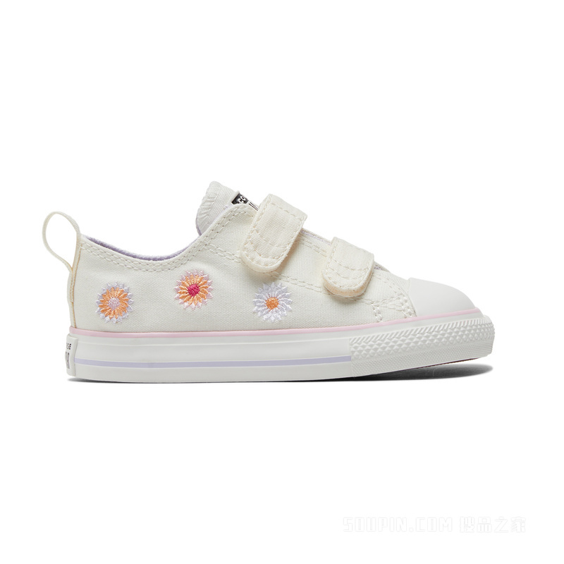 【婴童】All Star 2V婴童刺绣低帮帆布鞋 童款 奶白色