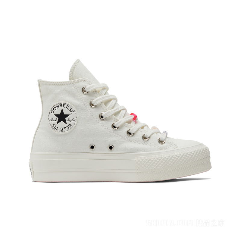 【女子】All Star Lift女Y2K风经典厚底鞋 女款 奶白色