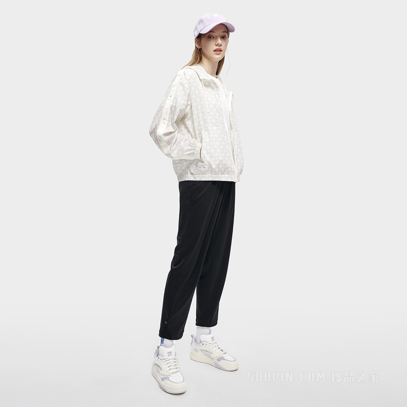 女子潮流运动超宽松梭织外套