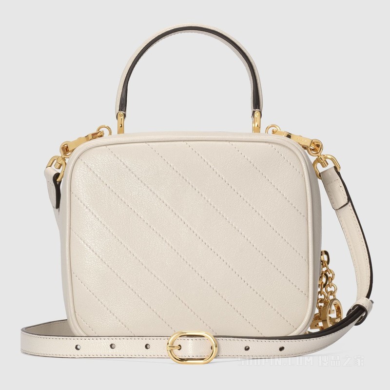 Gucci Blondie系列手提包 白色皮革