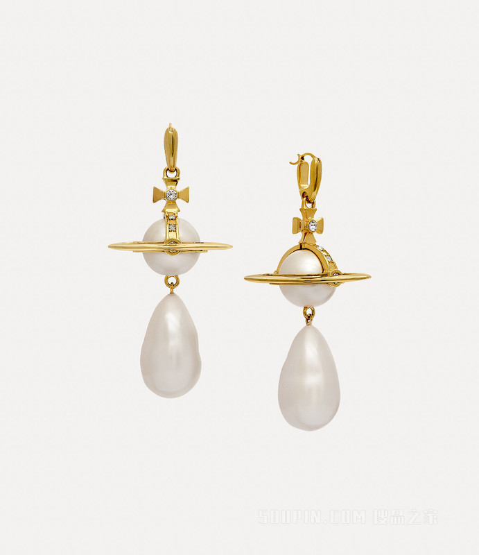 Giant Pearl Drop Earrings