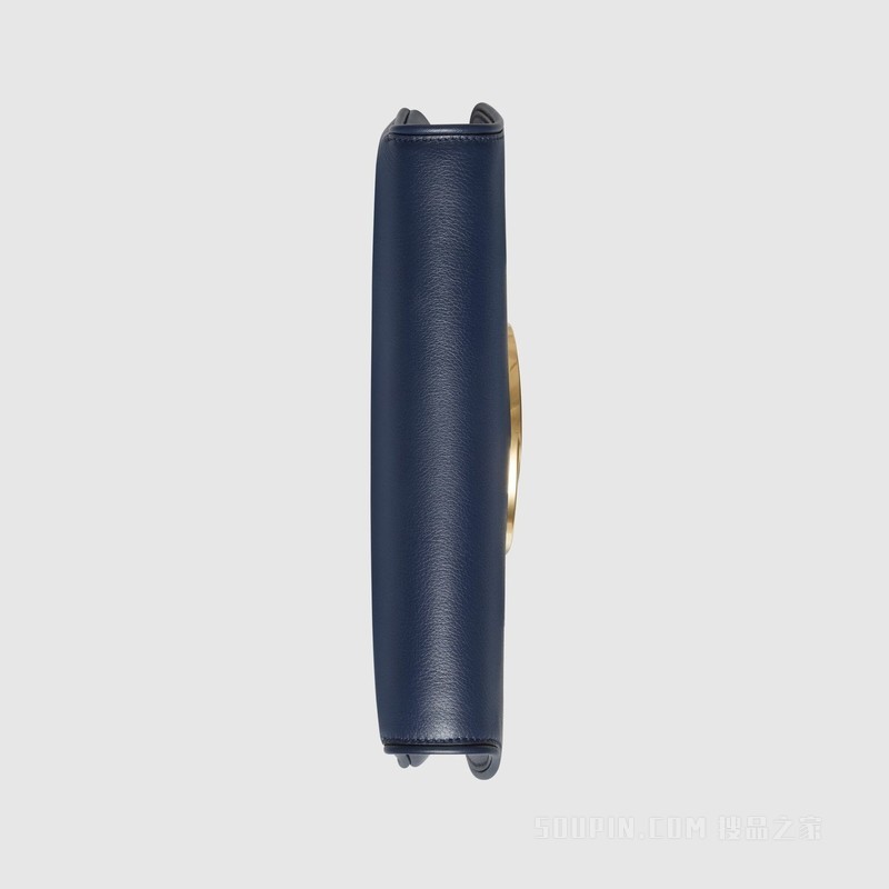 Gucci Blondie系列小号肩背包 蓝色皮革