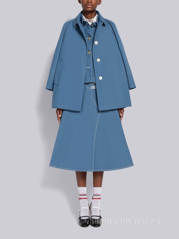 [2023春夏新品]女士布边丹宁短外套