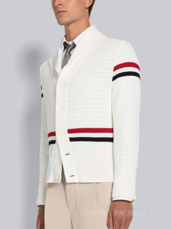 [2023春夏新品]男士棉质针织青果领开衫
