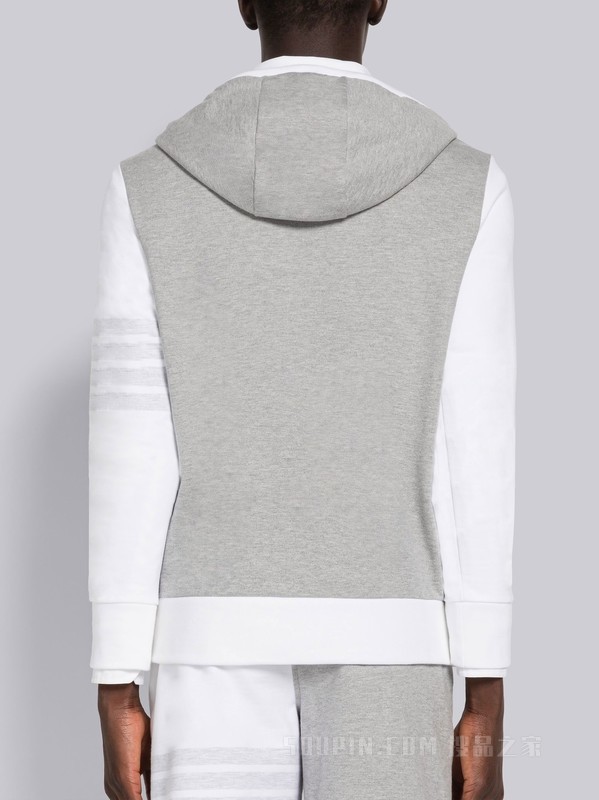 [2023春夏新品]男士FUNMIX 四条纹船锚刺绣饰连帽衫