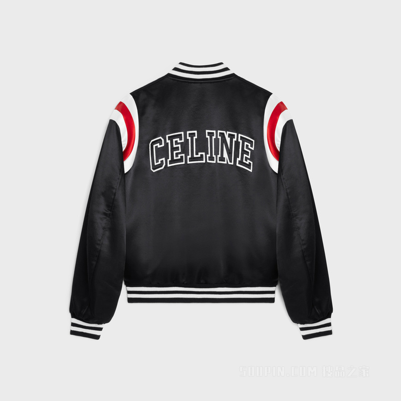 CELINE厚丝缎飞行员夹克 24660