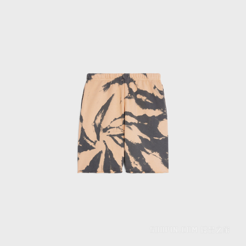 CELINE扎染棉质抓绒短裤 27258