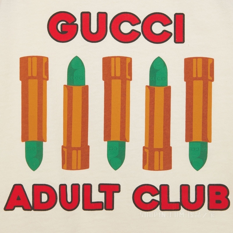 “Gucci Adult Club”棉背心 奶油色