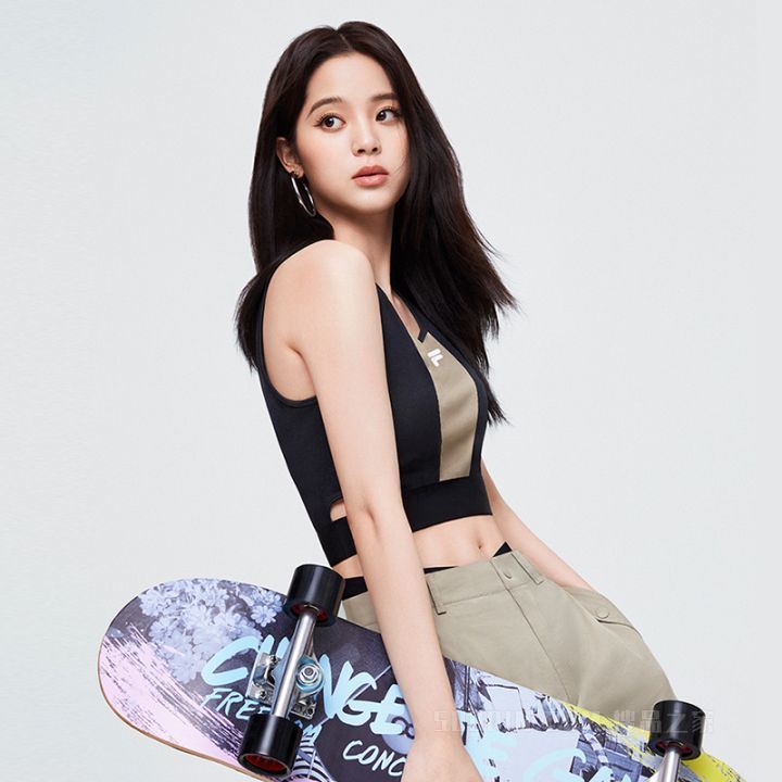 欧阳娜娜同款女子潮流运动修身背心