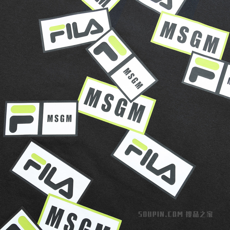 FILA X MSGM男子场下网球短袖T