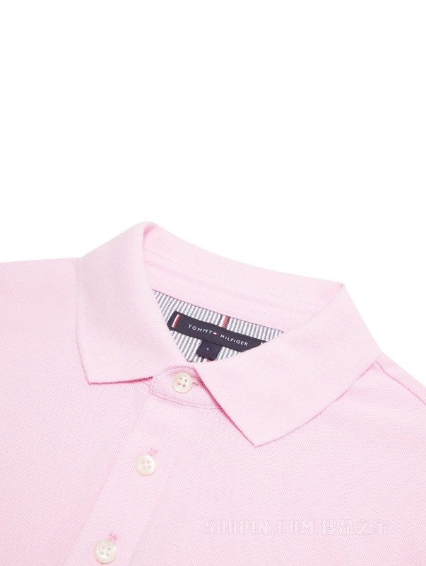 春夏男装珠地网眼简约小绣标修身版短袖POLO衫MW0MW32347