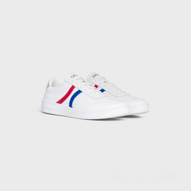 CELINE牛皮革和层压牛皮革网球运动鞋 27375