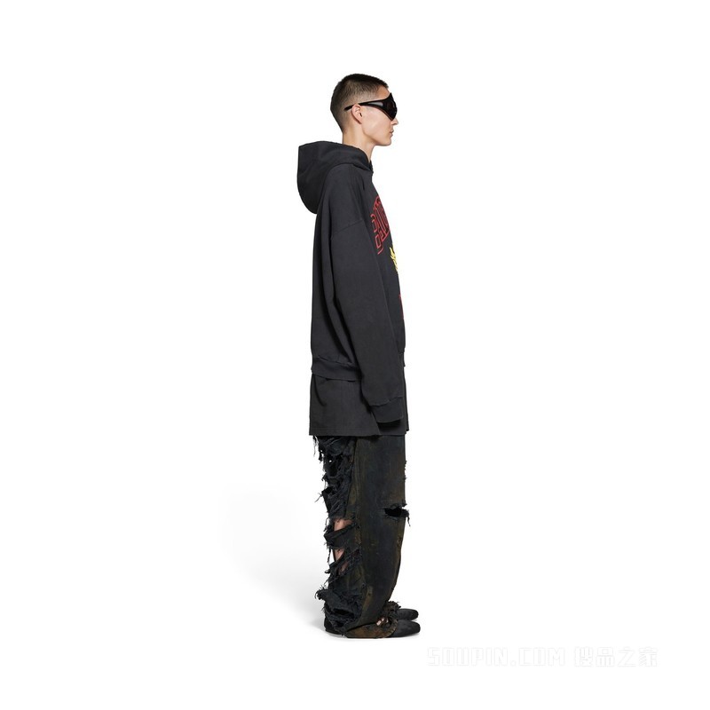 DIY COLLEGE HOODIE中号版型连帽卫衣
