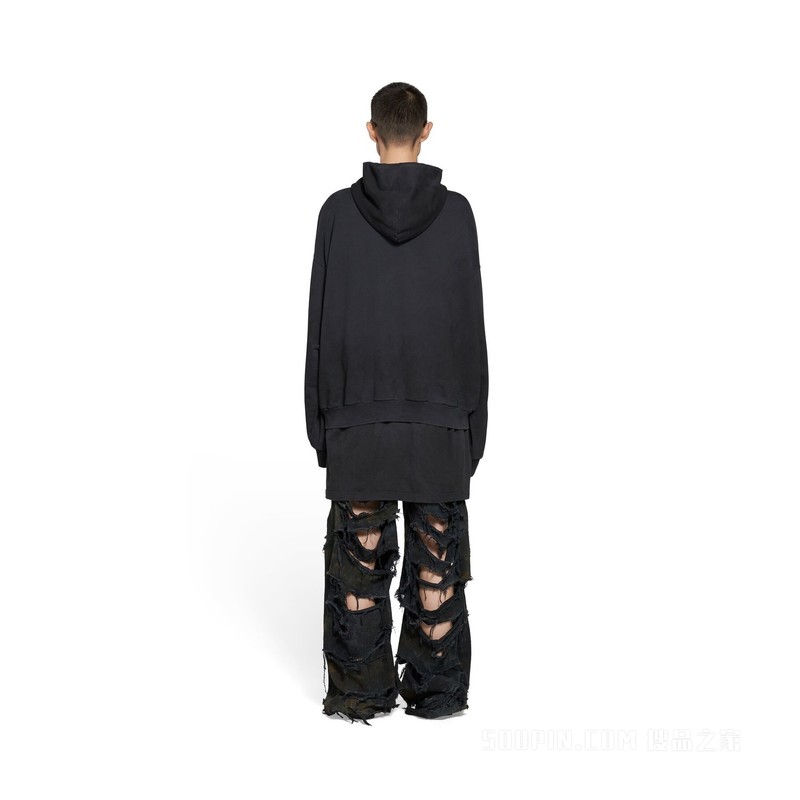 DIY COLLEGE HOODIE中号版型连帽卫衣