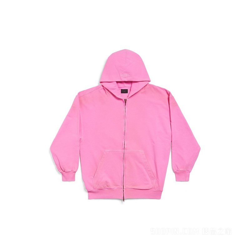 BALENCIAGA PARIS 小号版型拉链连帽衫