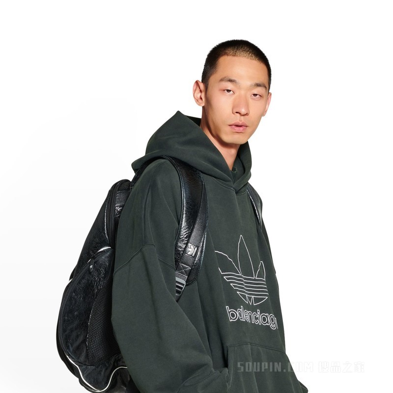 BALENCIAGA / ADIDAS OVERSIZED男士连帽卫衣