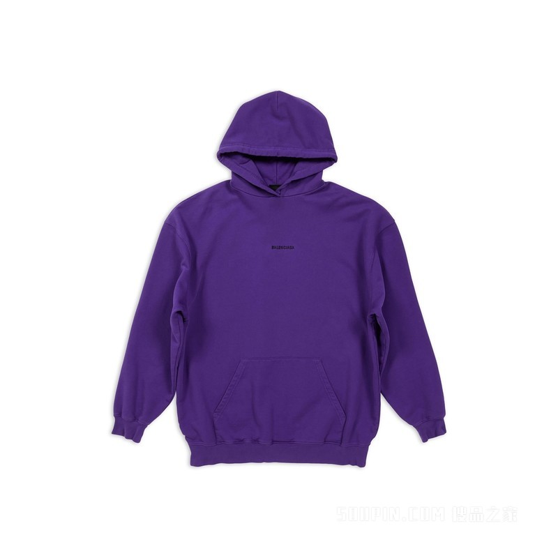 BALENCIAGA BACK中等剪裁连帽卫衣