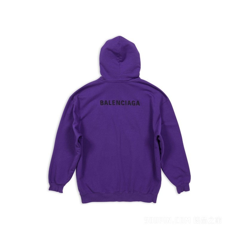 BALENCIAGA BACK中等剪裁连帽卫衣
