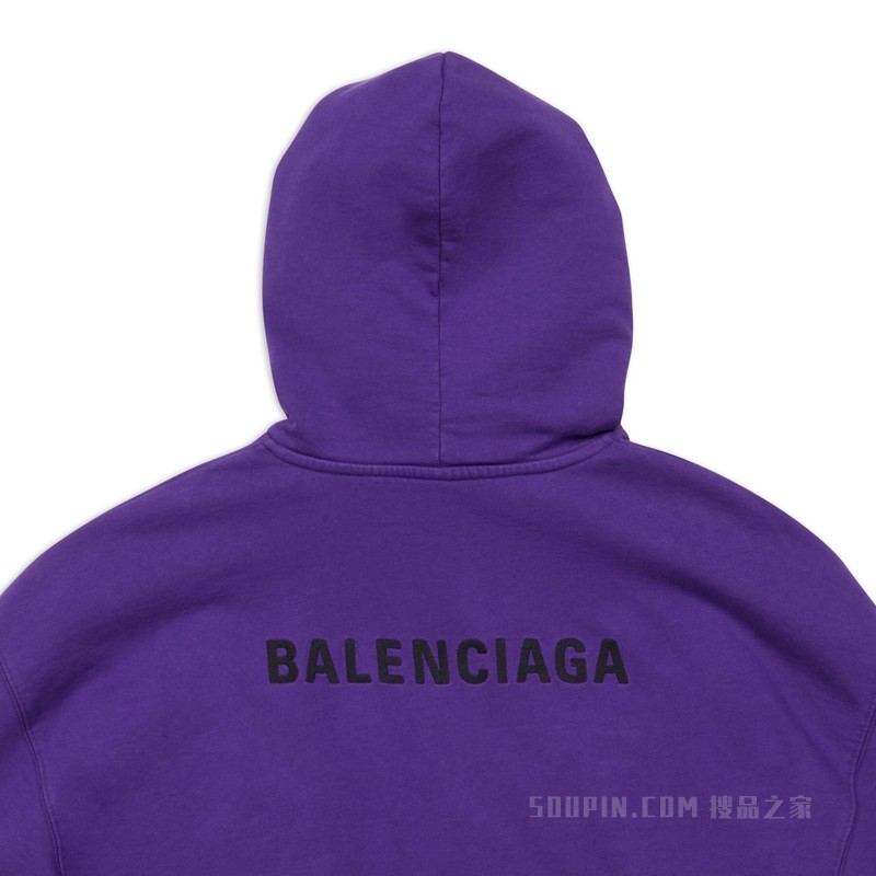 BALENCIAGA BACK中等剪裁连帽卫衣