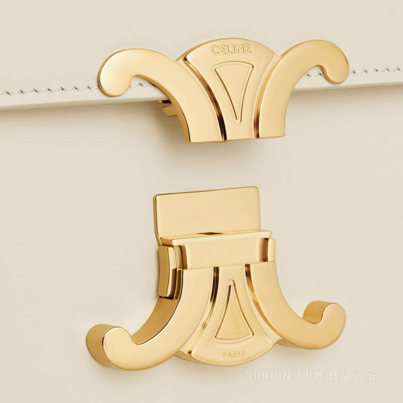 TEEN TRIOMPHE亮泽牛皮革手袋 27366