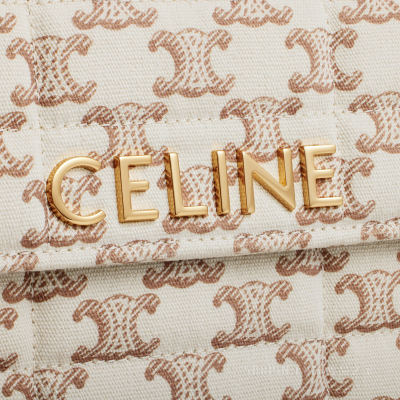 MATELASSE MONOCHROME标志印花织物链条肩背包 23678