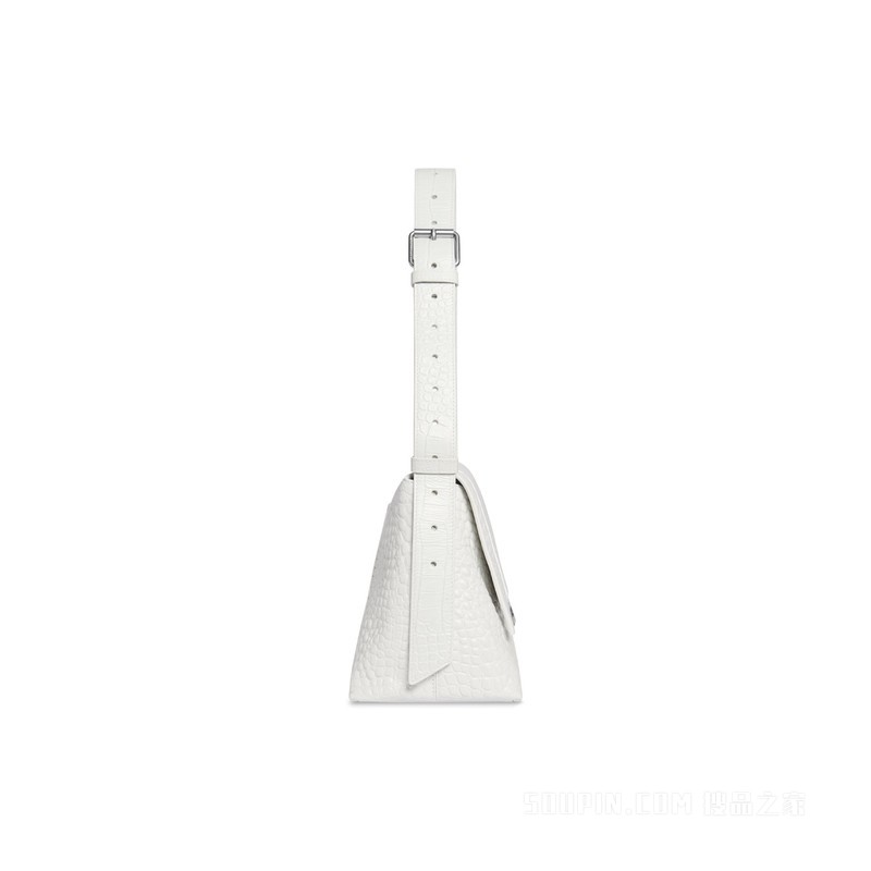 DOWNTOWN 中号鳄鱼纹压花单肩包