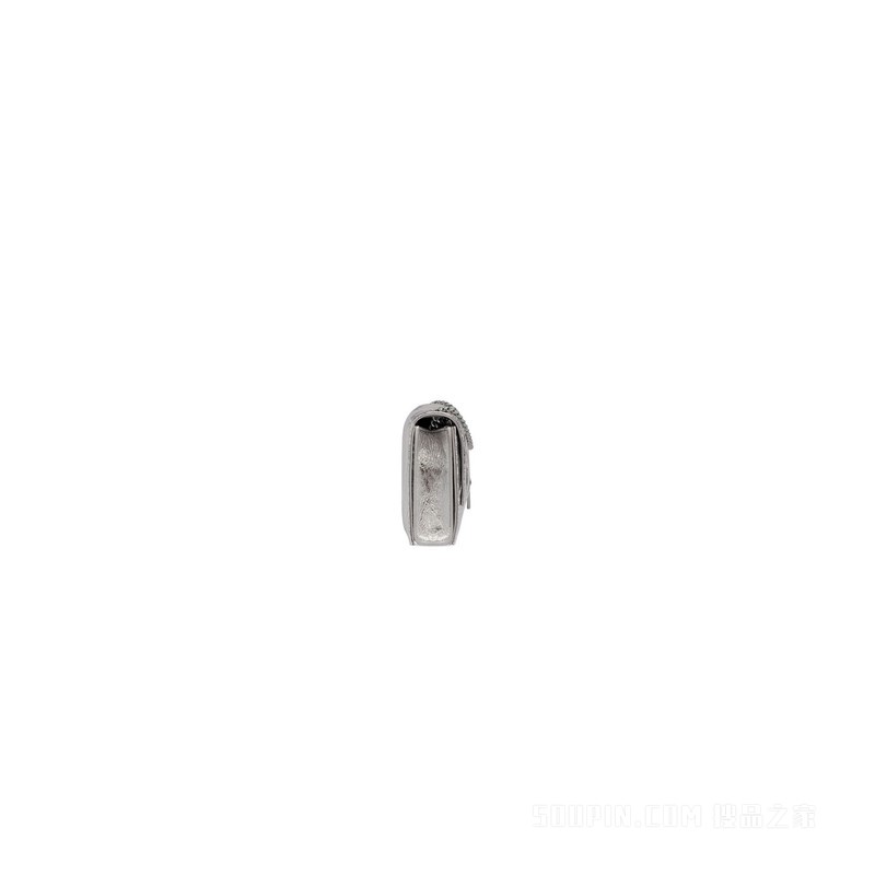 CRUSH加小号金属光泽绗缝链带包