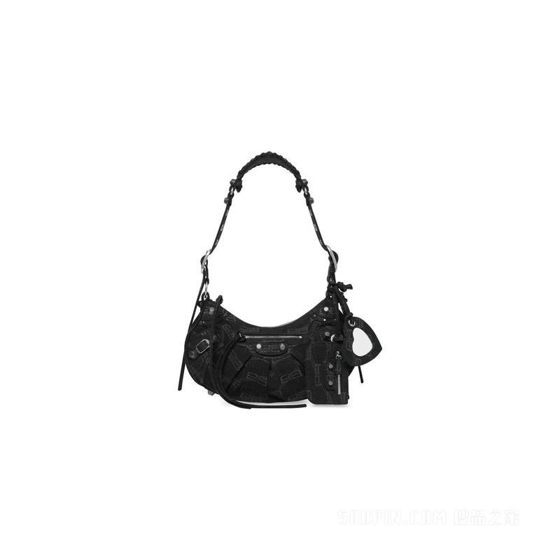 BB MONOGRAM LE CAGOLE小号牛仔布单肩包