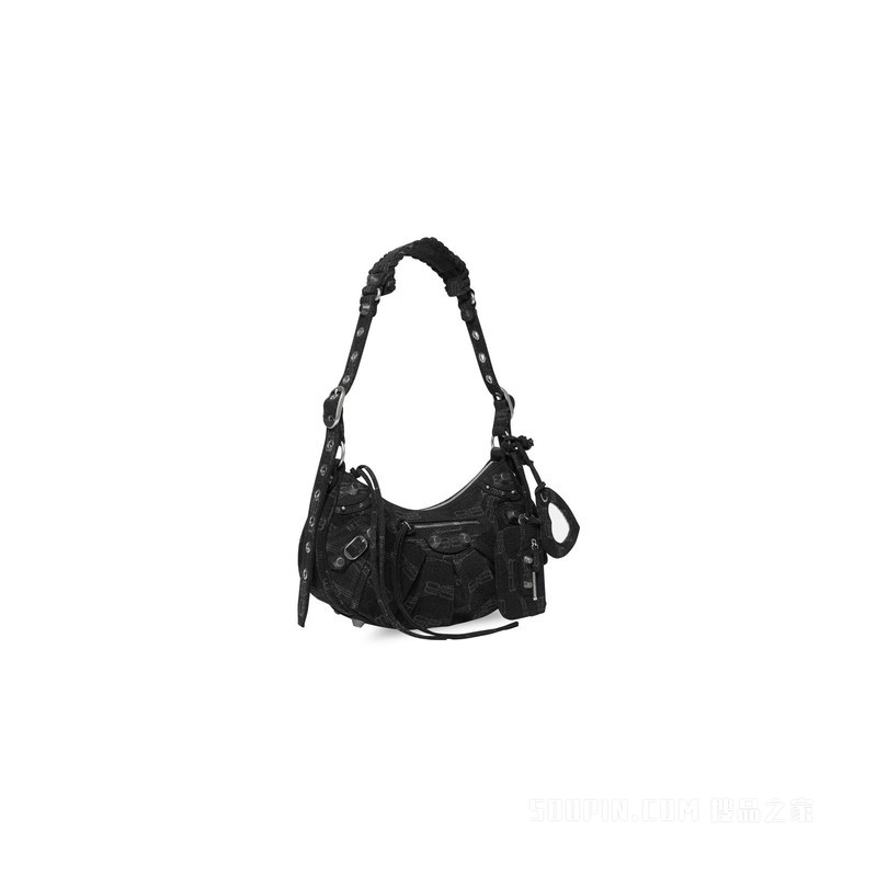 BB MONOGRAM LE CAGOLE小号牛仔布单肩包