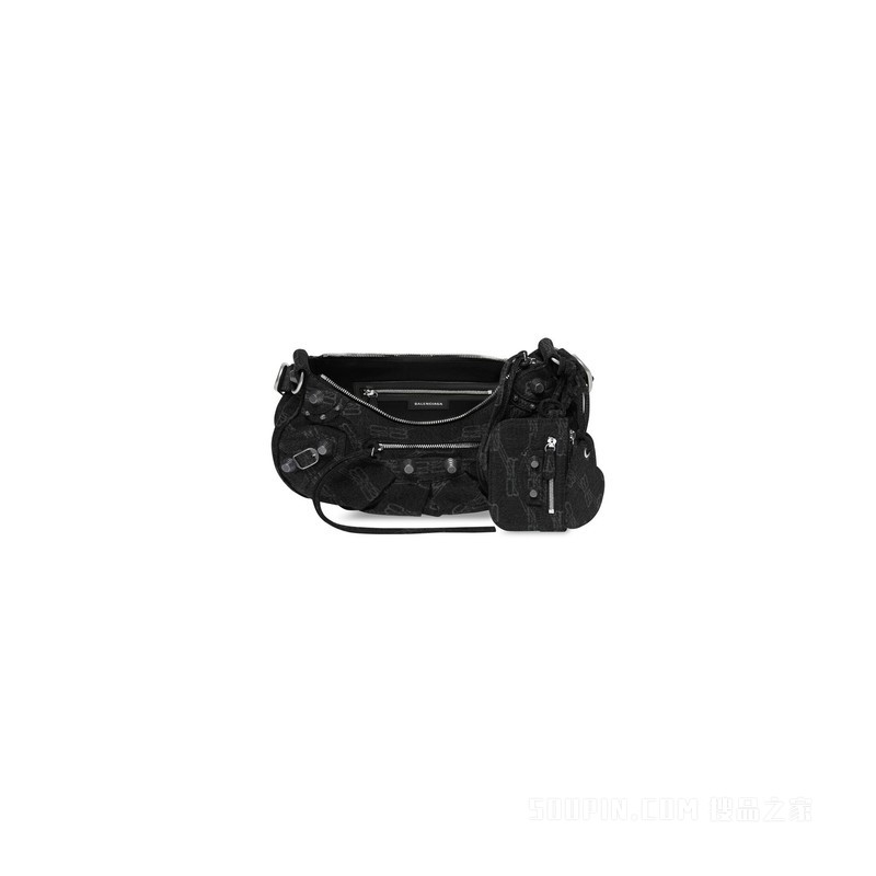 BB MONOGRAM LE CAGOLE小号牛仔布单肩包