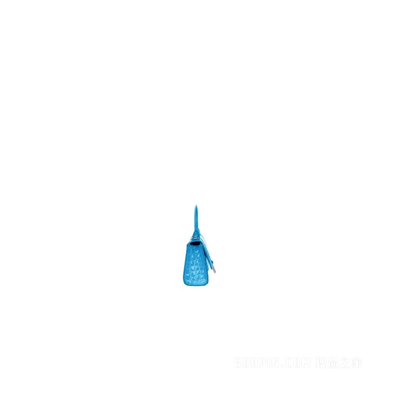 HOURGLASS 鳄鱼纹压纹迷你链带包