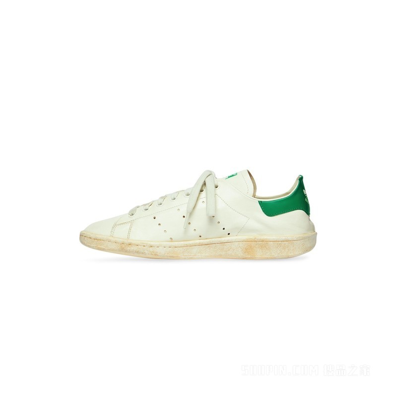 BALENCIAGA / ADIDAS STAN SMITH 女士做旧运动鞋