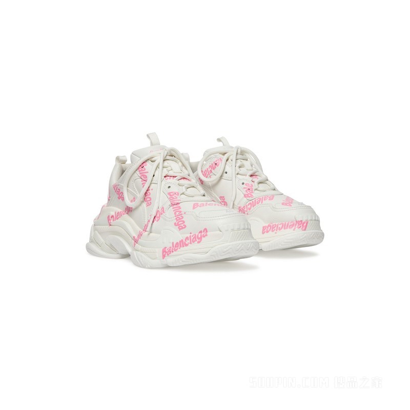 TRIPLE S LOGOTYPE女士运动鞋