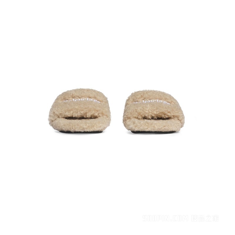 FURRY SLIDE SANDAL 凉鞋