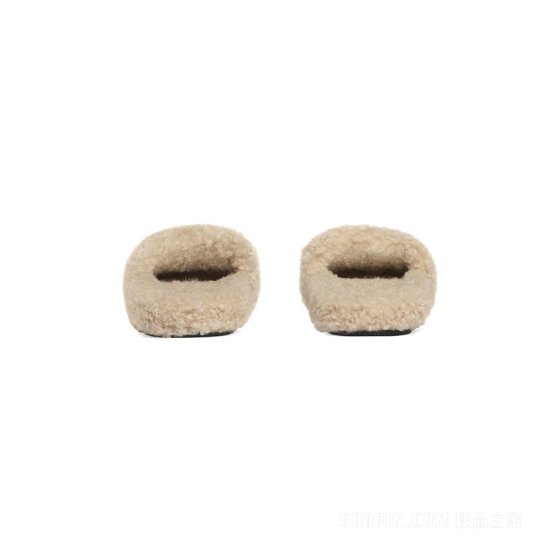 FURRY SLIDE SANDAL 凉鞋