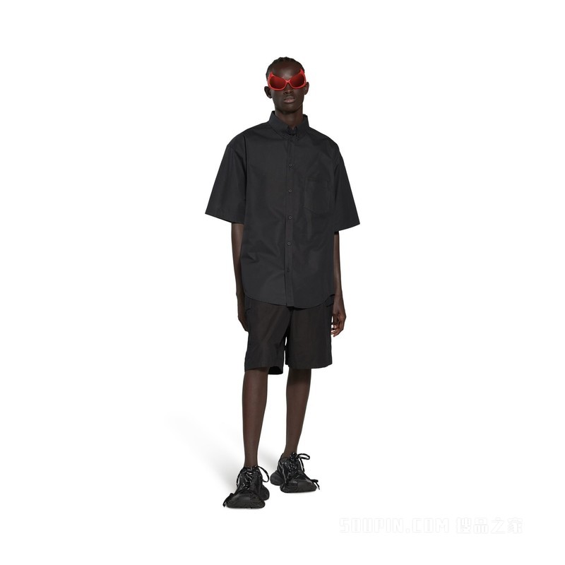 MIRROR BALENCIAGA 大号版型短袖衬衫