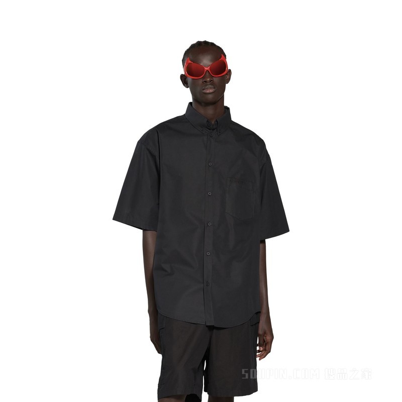 MIRROR BALENCIAGA 大号版型短袖衬衫